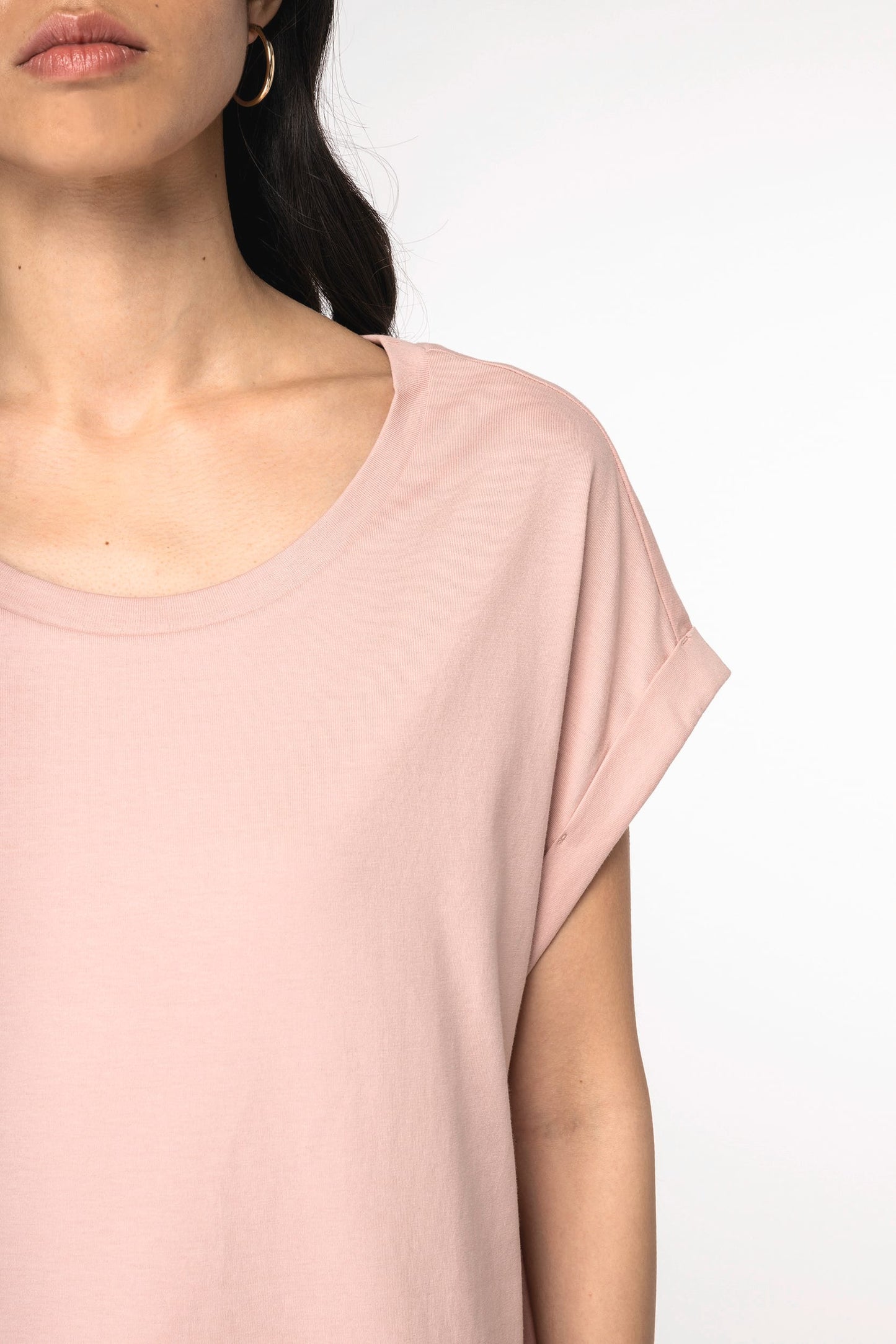 Camiseta ecorresponsable mangas vueltas mujer Native Spirit NS309