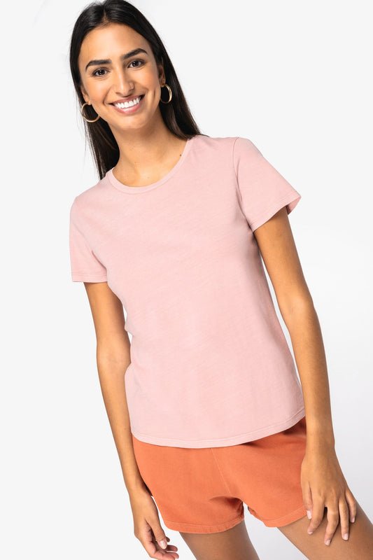 Camiseta ecorresponsable efecto lavado mujer Native Spirit NS316
