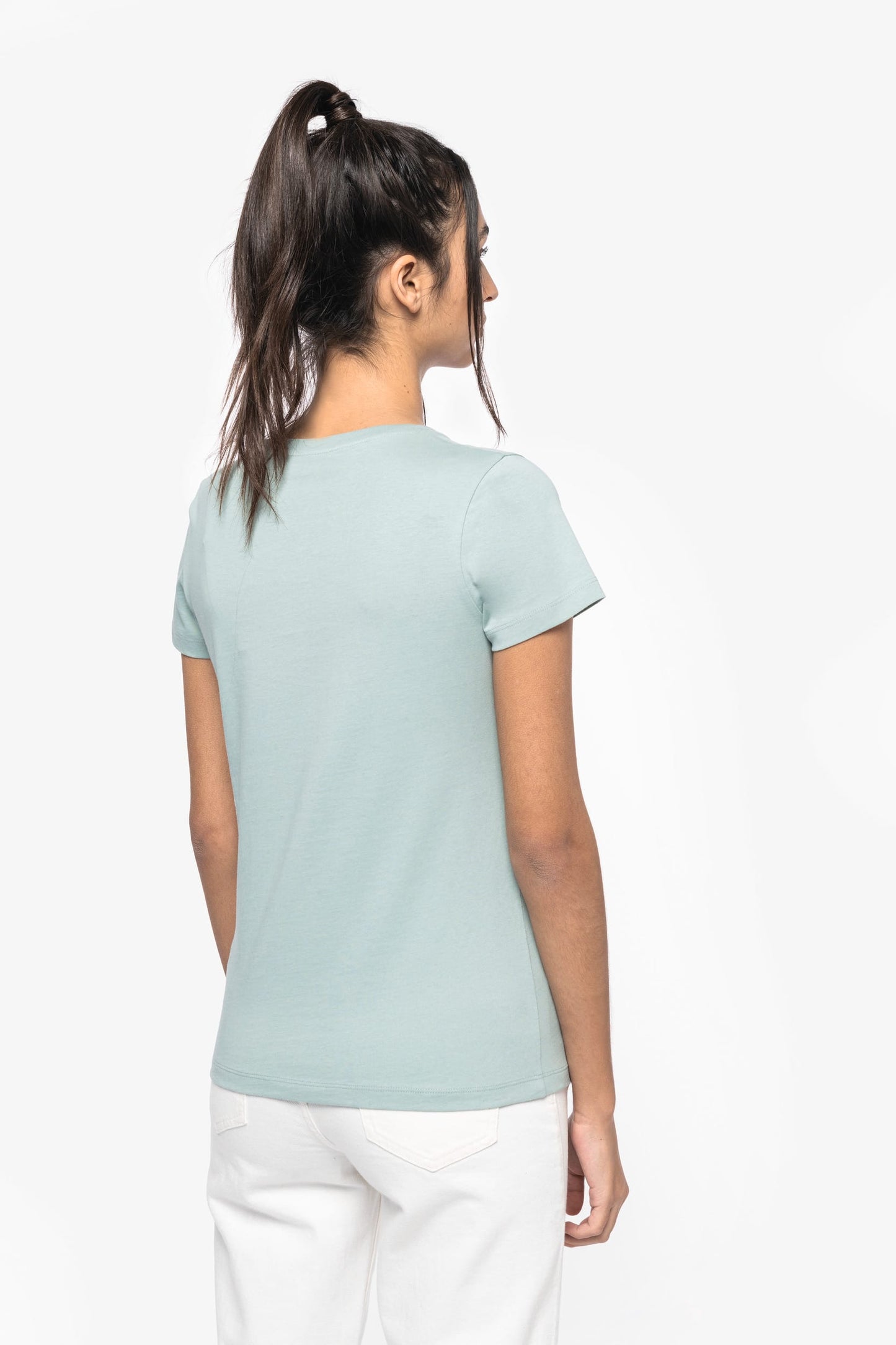Camiseta ecorresponsable cuello de pico mujer Native Spirit NS334
