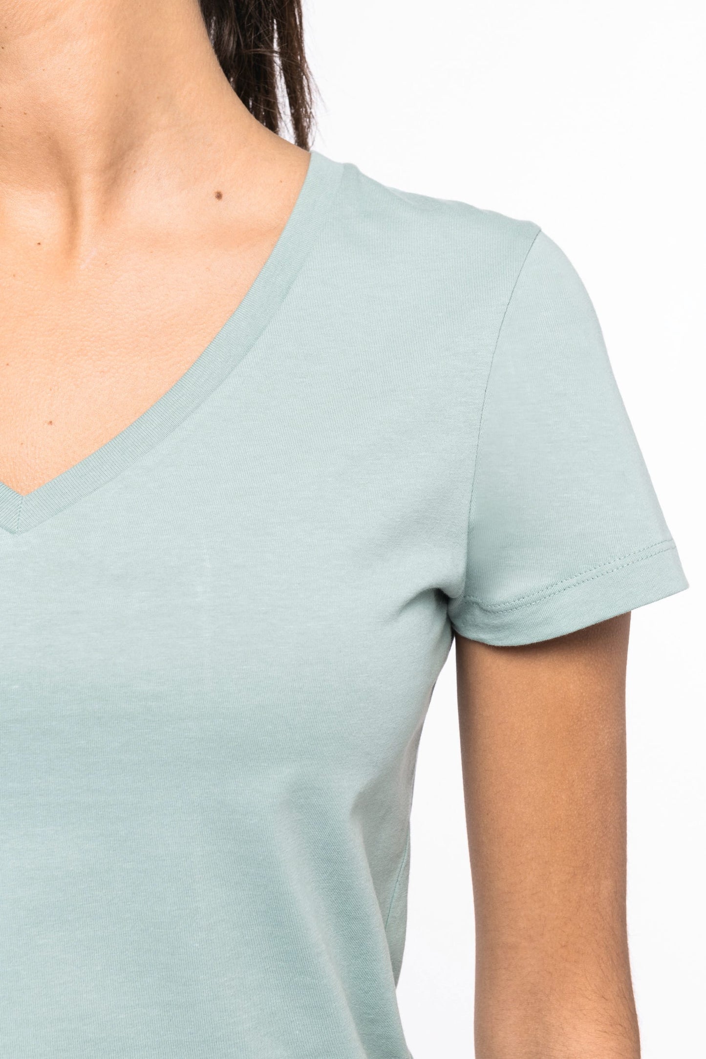 Camiseta ecorresponsable cuello de pico mujer Native Spirit NS334