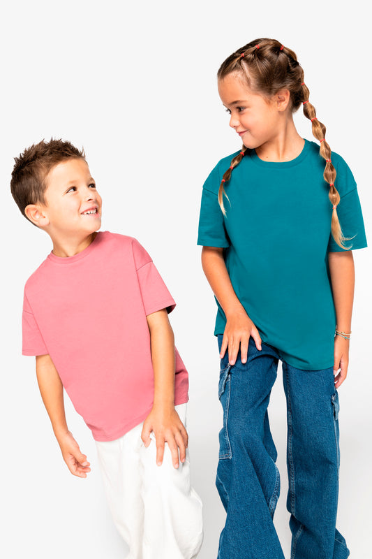Camiseta ecorresponsable de hombros caídos infantil TT.NS340 -