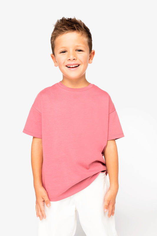 Camiseta ecorresponsable de hombros caídos infantil Native Spirit NS340