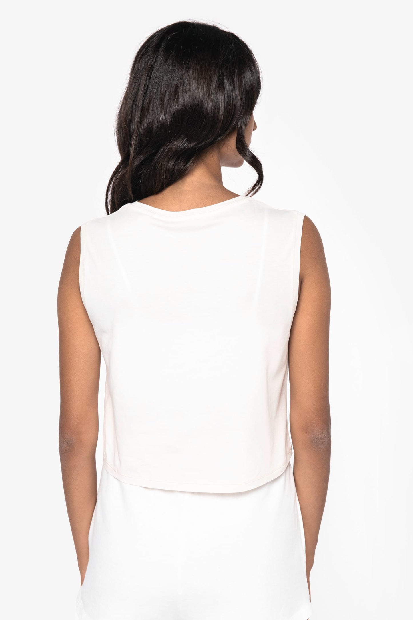 Camiseta crop ecorresponsable sin mangas mujer Native Spirit NS342