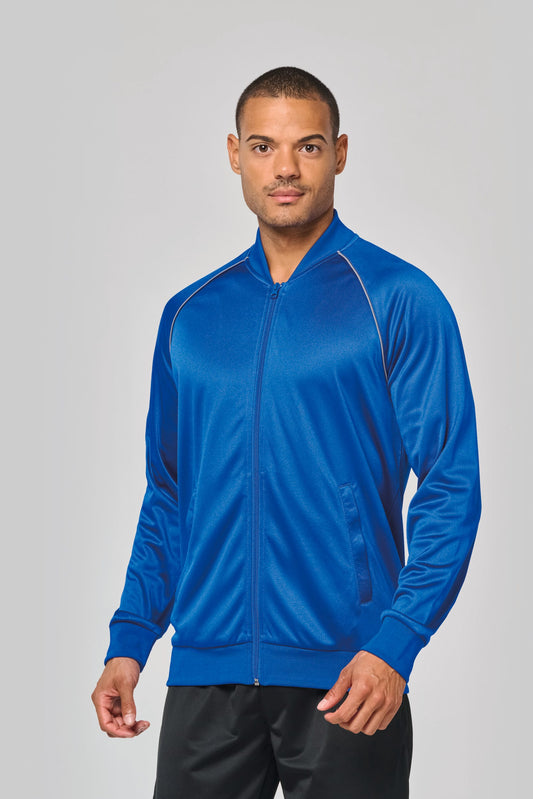 Chaqueta de deporte con cremallera y ribete - Unisex PROACT® PA384