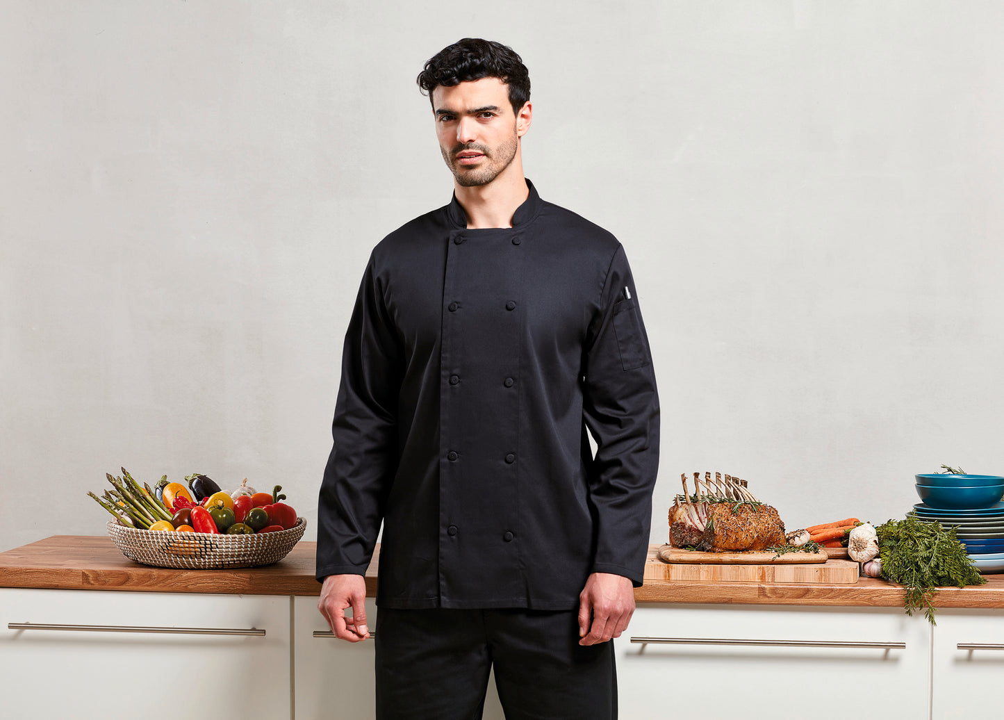 PR903 - Chaqueta de chef manga larga