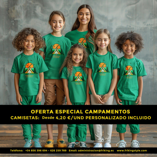 Camisetas Campamentos de Verano.