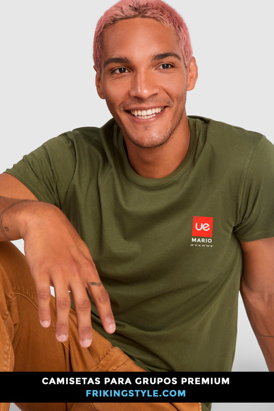 Camiseta de manga corta para grupos