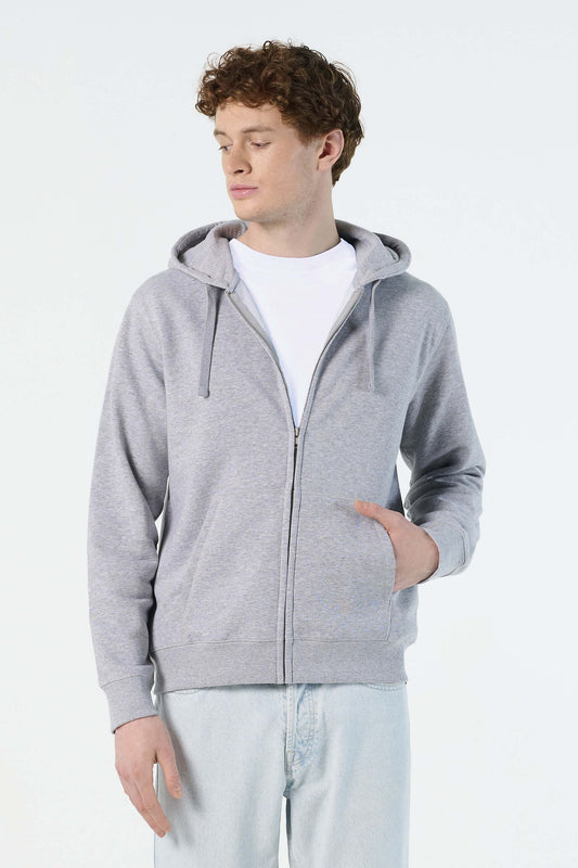 03105 Sudadera hombre con cremallera y capucha