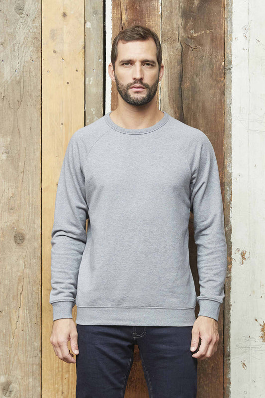03194 Sudadera hombre con cuello redondo
