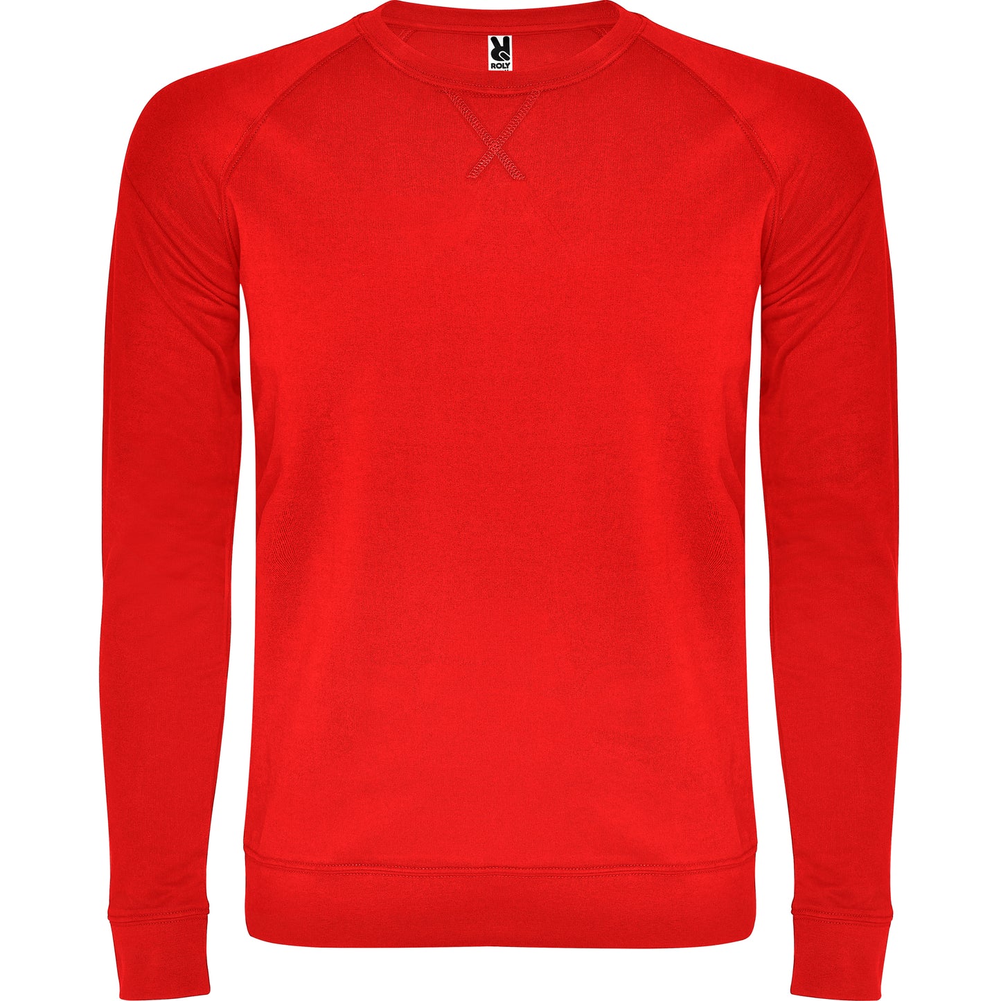 1104 Sudadera de algodón de manga entallada estilo ranglán