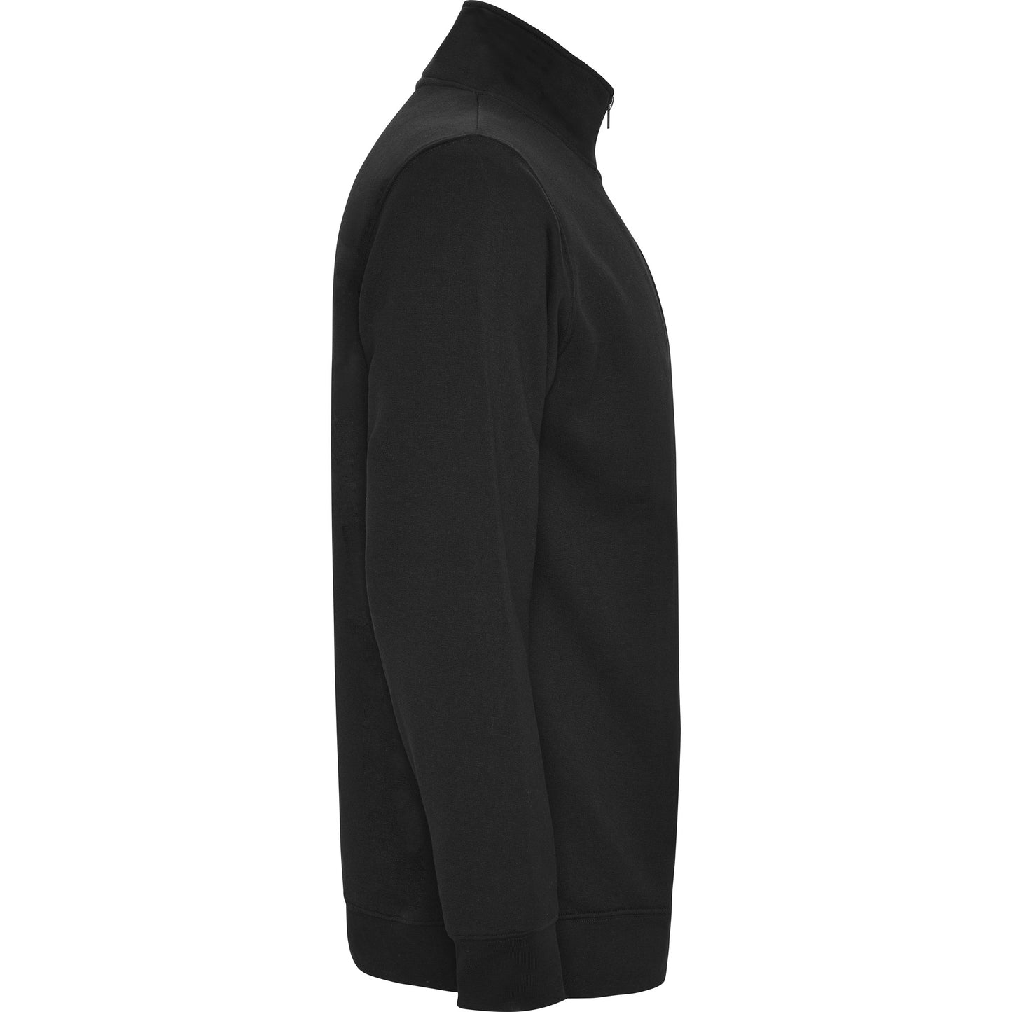 1109 Sudadera con media cremallera a tono y cuello alto