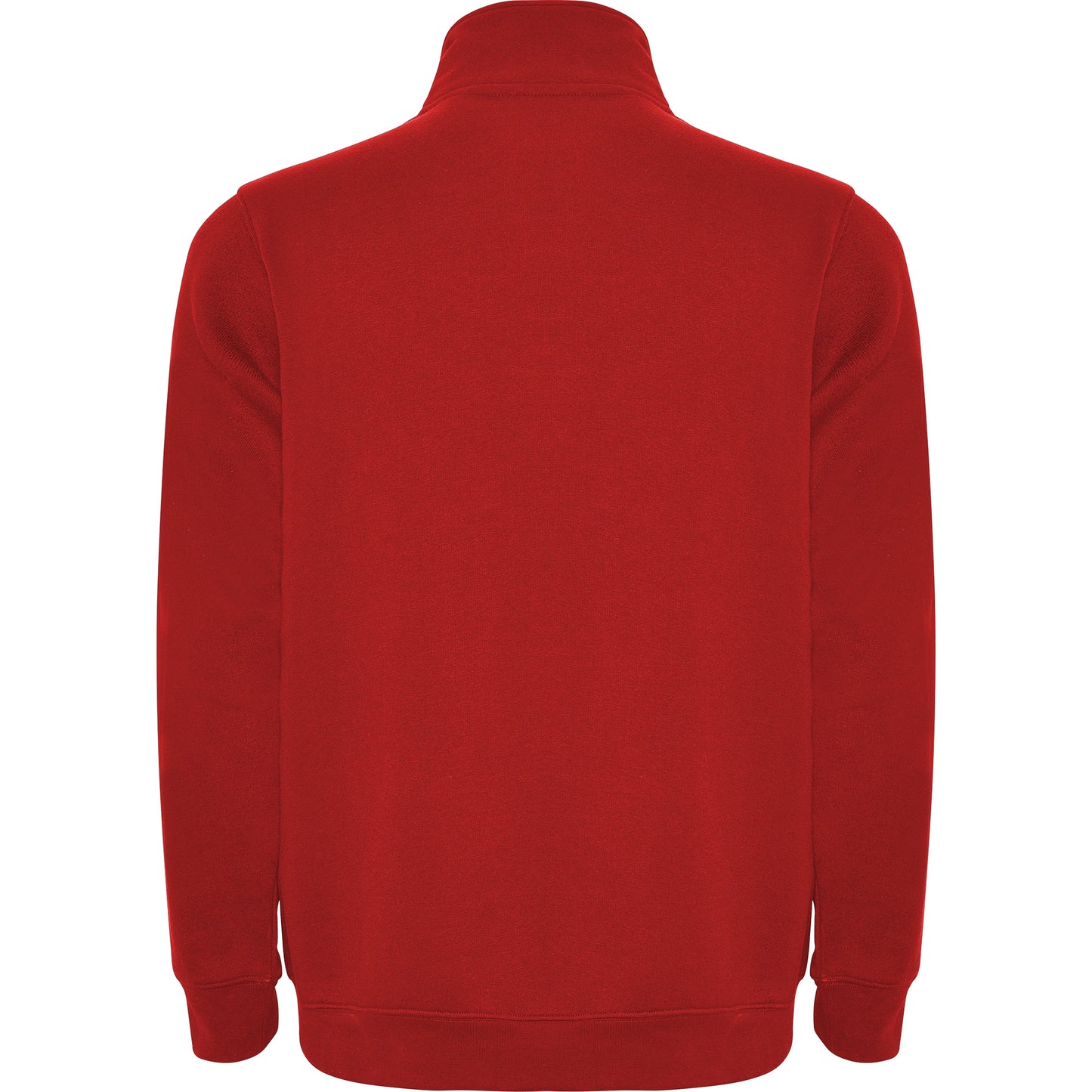 1109 Sudadera con media cremallera a tono y cuello alto