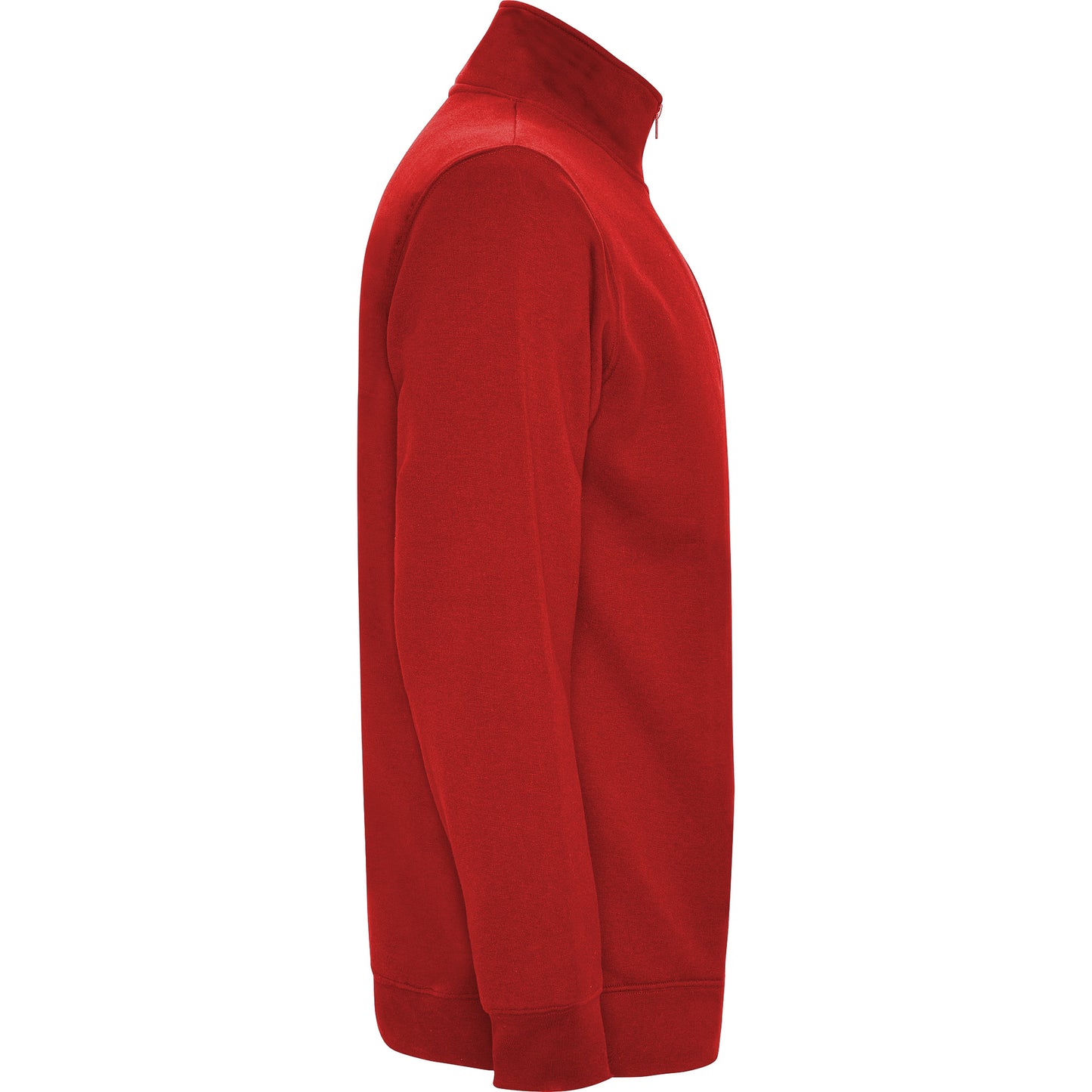 1109 Sudadera con media cremallera a tono y cuello alto