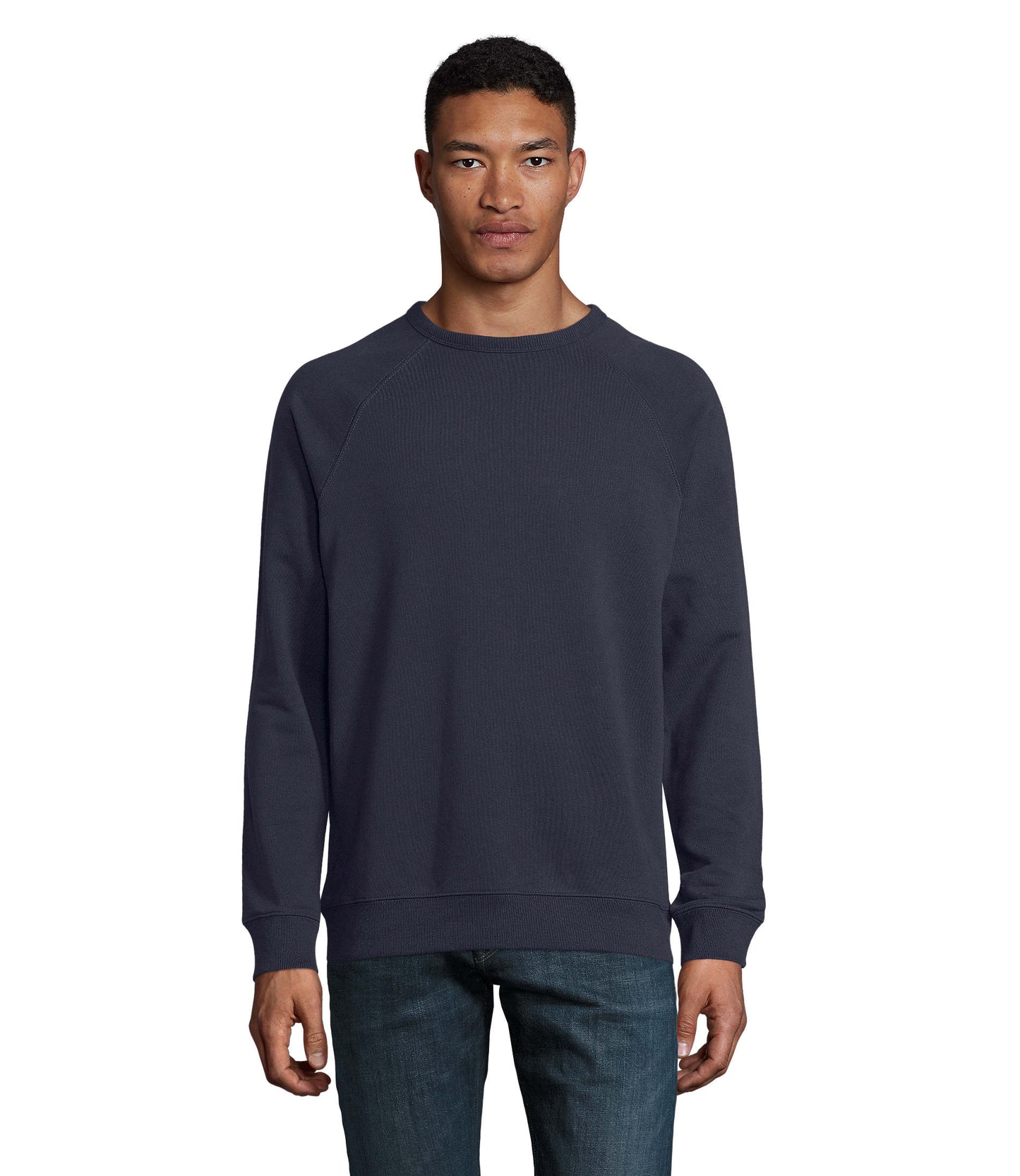 03194 Sudadera hombre con cuello redondo