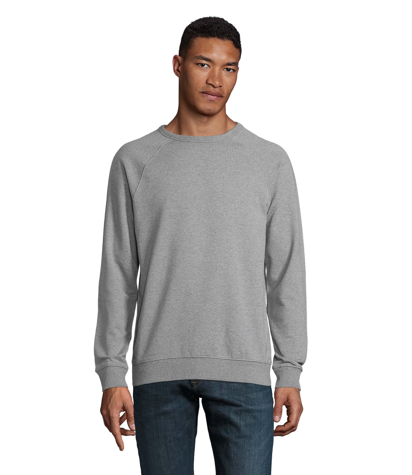 03194 Sudadera hombre con cuello redondo
