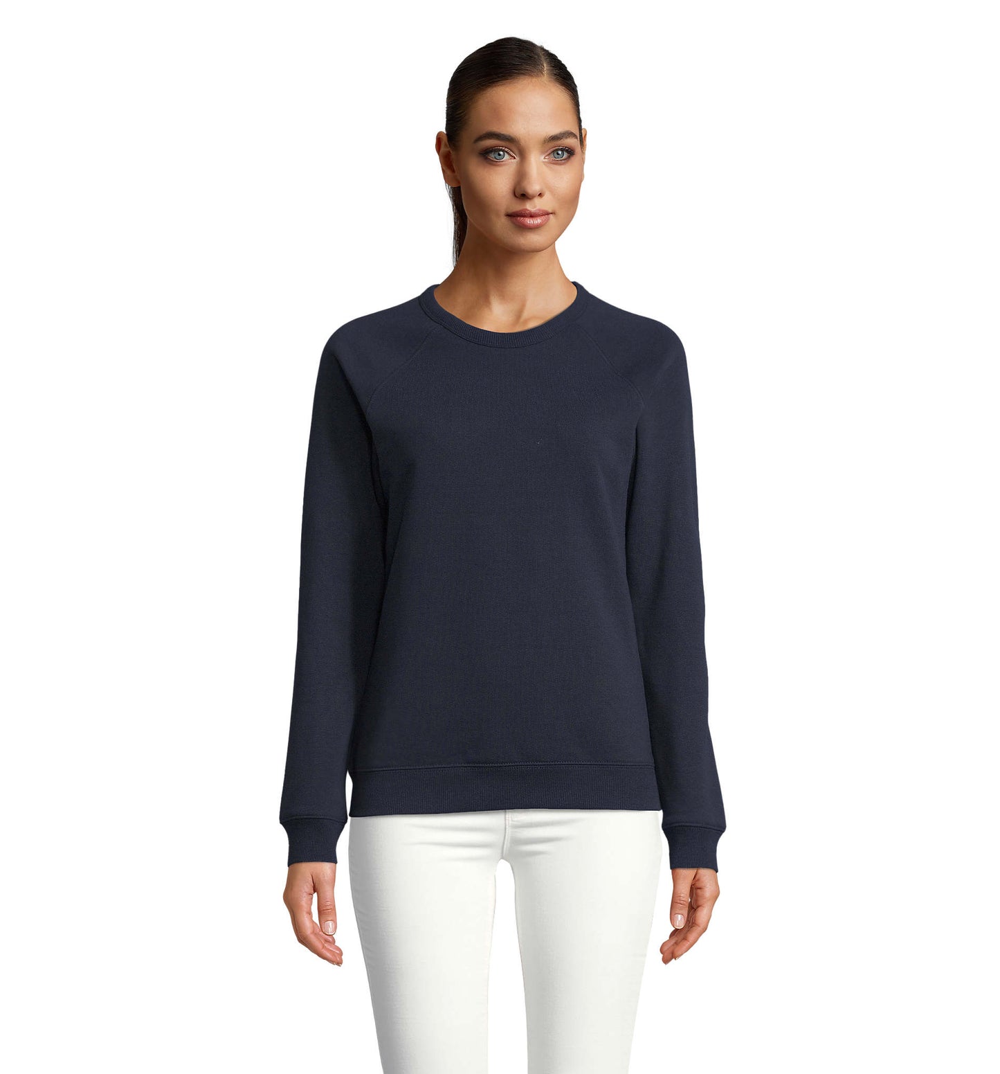 03195 Sudadera mujer con cuello redondo