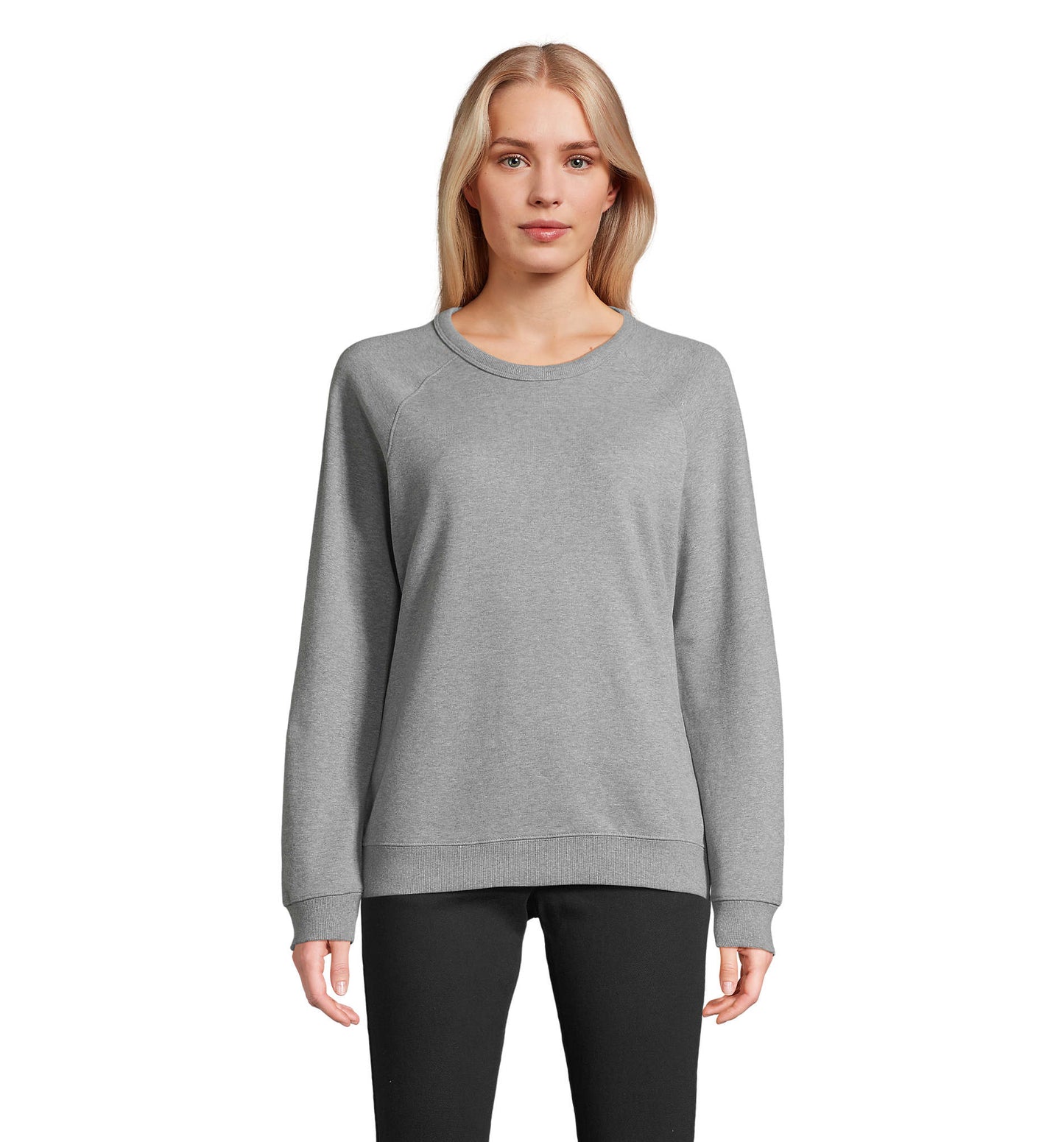 03195 Sudadera mujer con cuello redondo
